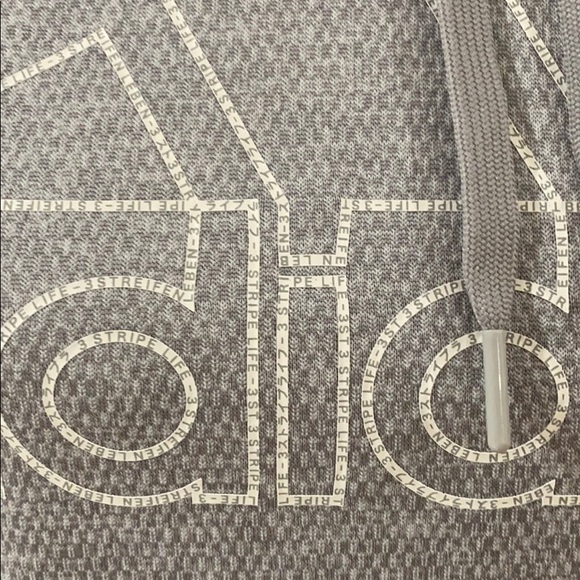 Adidas Grey Climawarm Hooded SweatShirt Size Small - Picture 3 of 5